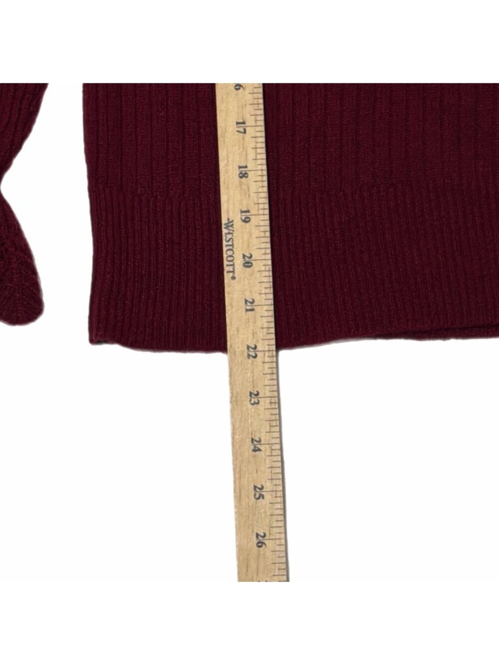 Sundance Sweater Womens M Burgundy Crop Lace Flounce Cuff Cottage Artsy Boho - Picture 9 of 16